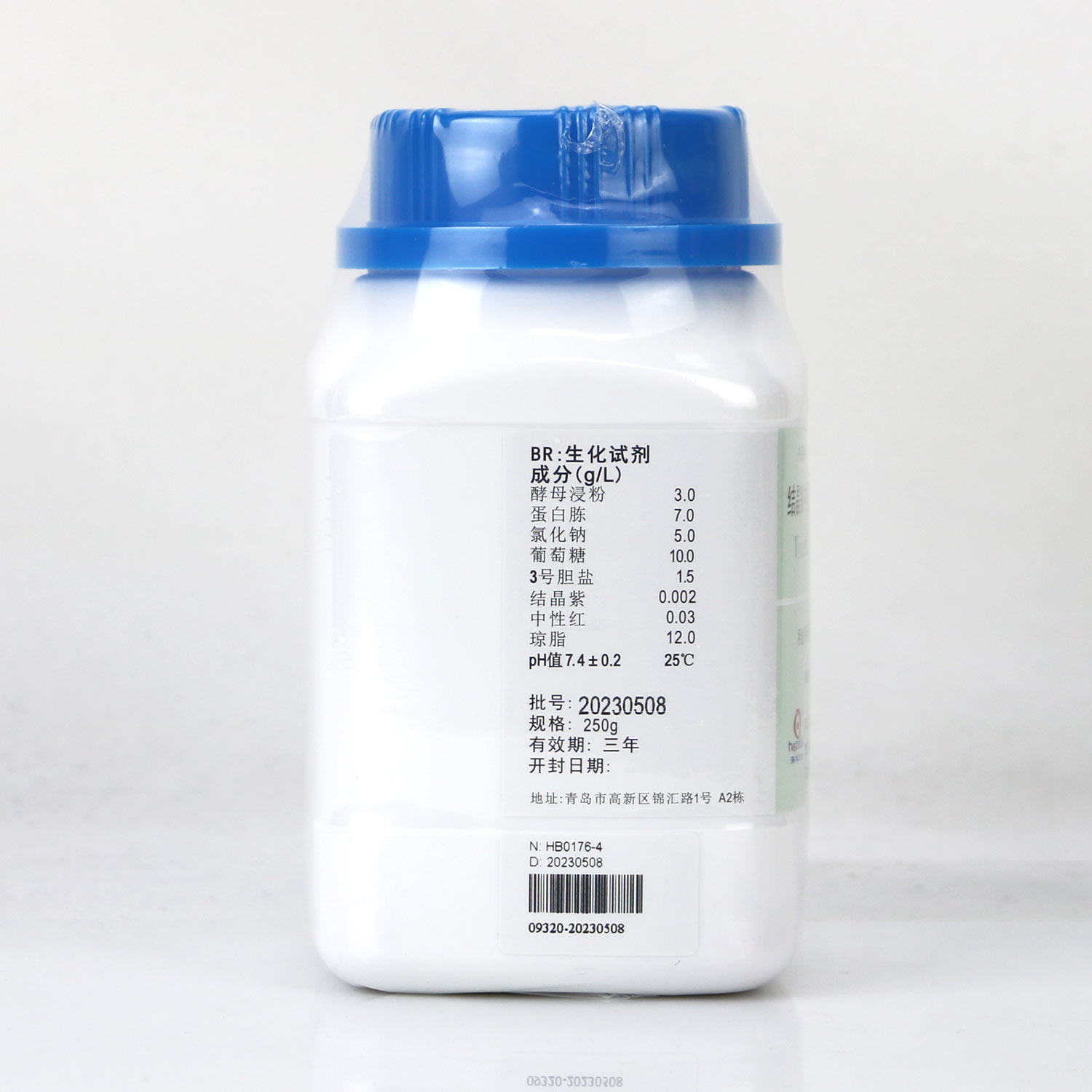 结晶紫中性红胆盐葡萄糖琼脂（VRBGA）（GB4789.41-2016）配方